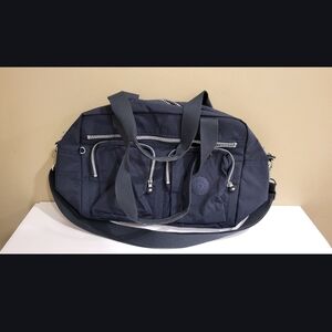 Mint Kipling Defea Large Blue Satchel Shoulder Crossbody Handbag Davina  16"x10"